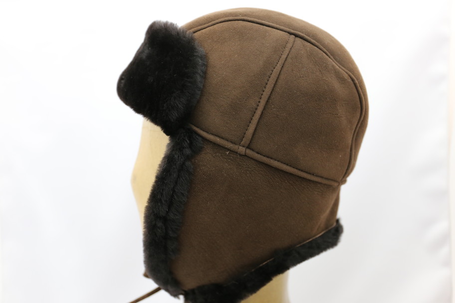 カールドノヒュー⁄karl donoghue ムートンキャップグレー カールドノ