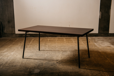 ダイニングテーブルW1800パイプ脚（天板厚27㎜） | 栗山家具オンライン