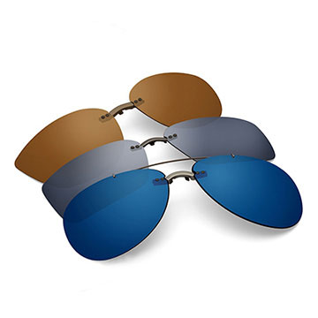 シルエット スタイルシェード 純正クリップオンサングラス 偏光ブルー