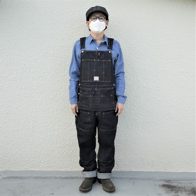 フリーホイーラーズ ウッズマン ビブ オーバーオールズ 14oz