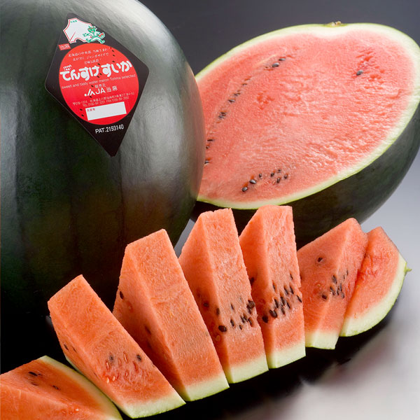 でんすけすいか秀品2L～4L（7~9kg）1箱 | 北海道大地の恵み市場