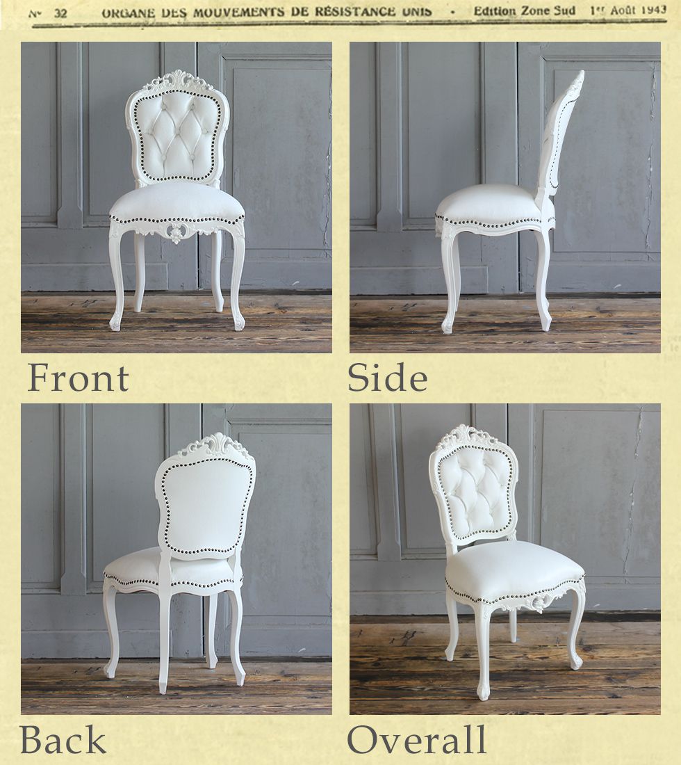 楽天市場】ロココ調家具 アンティーク イス ダイニングチェア 椅子