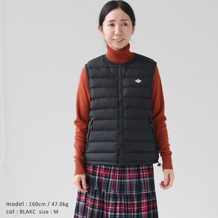 楽天市場】DANTON ダントン｜クルーネック インナーダウンベスト DT