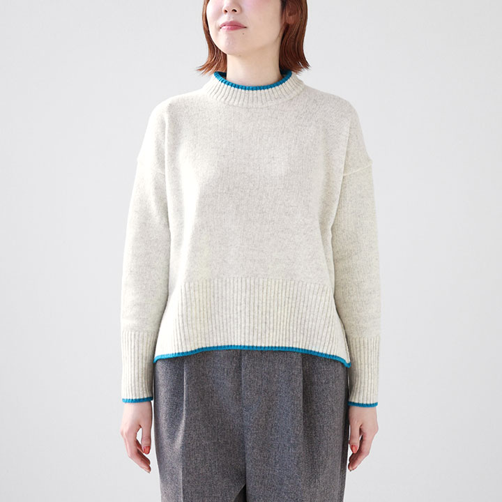 楽天市場】NARU ナル｜タスマニアラム バイカラーコモドニット 650600