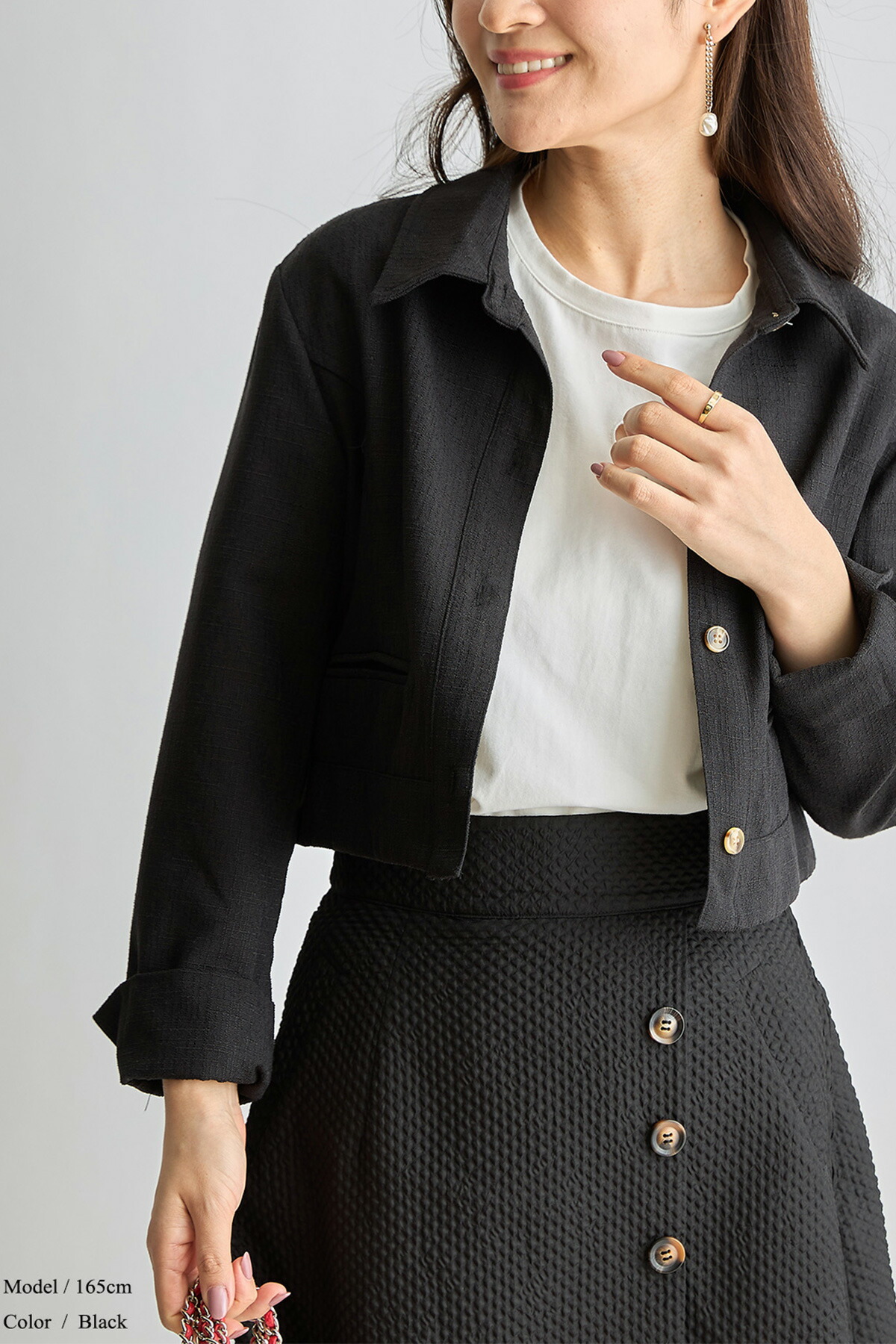 美香さんコラボ】サマーツイードショートジャケット