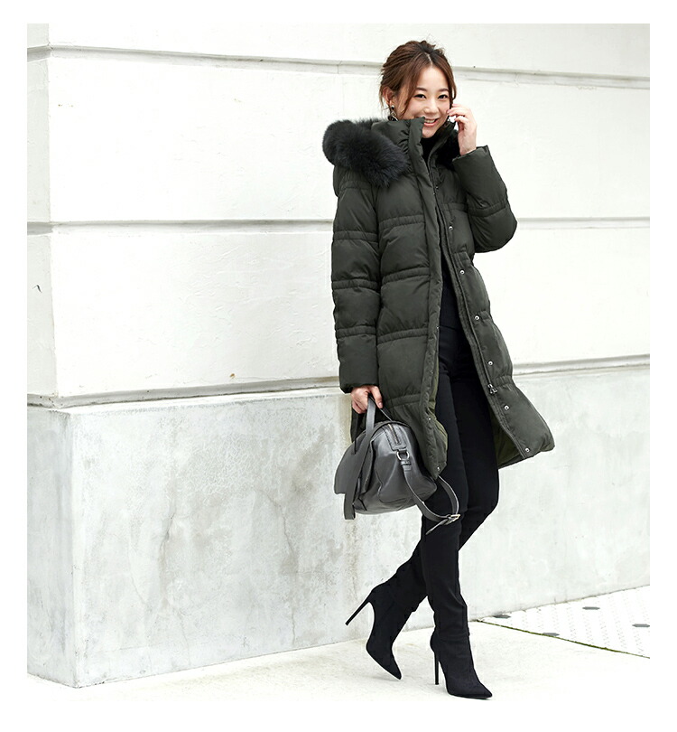 フォックスファービッグシルエットダウンコート「D791」-RUIRUE BOUTIQUE