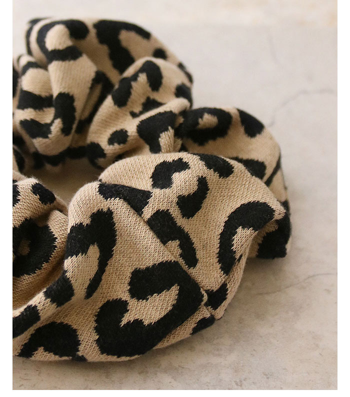 楽天市場】☆ネコポス送料無料☆シュシュ レオパード柄 豹柄 ニット