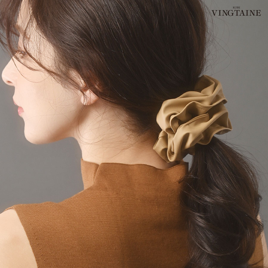 楽天市場】☆ネコポス送料無料☆シュシュ フェイクレザー ダブル