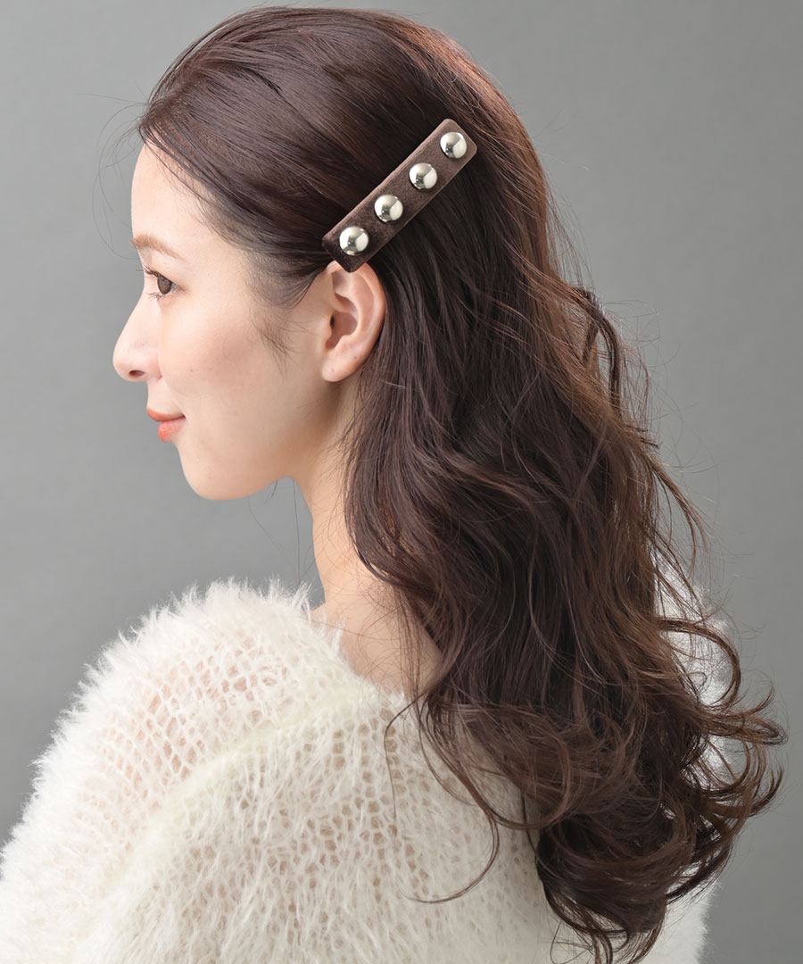 ヘアクリップ ベロア メタルボール H7935 | ヘアアクセサリー,ヘアピン