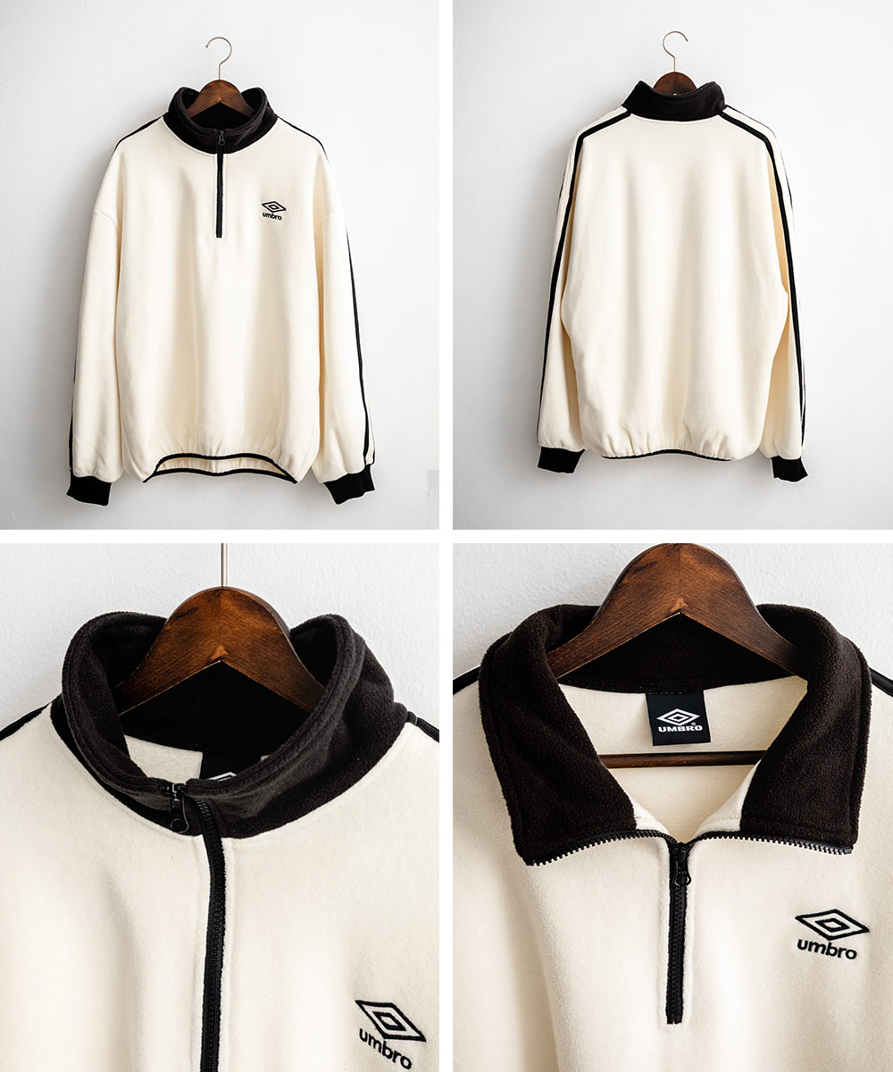 楽天市場】UMBRO アンブロ フリース ハーフジップ 長袖 メンズ