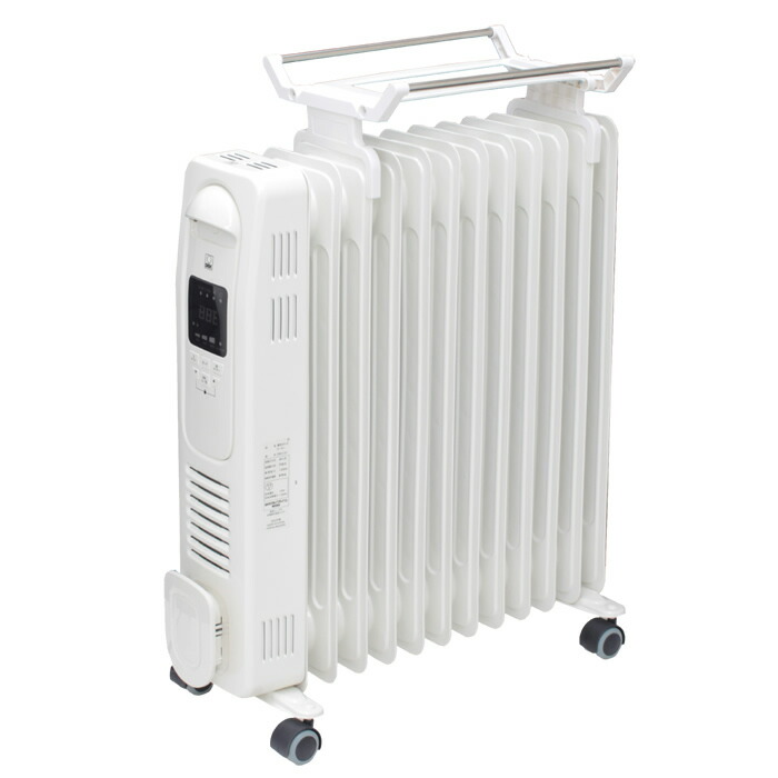 DBK オイルヒーター ハンガー付モデル DRC131 ホワイト【送料無料