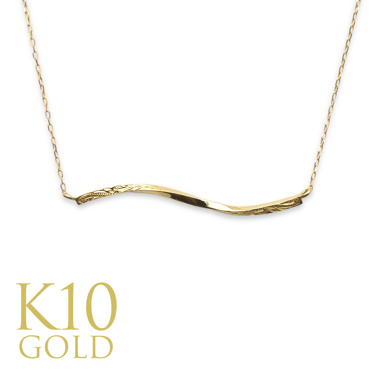 ハワイアンジュエリー ネックレス K18ゴールド 18金 カナニ ゴールド