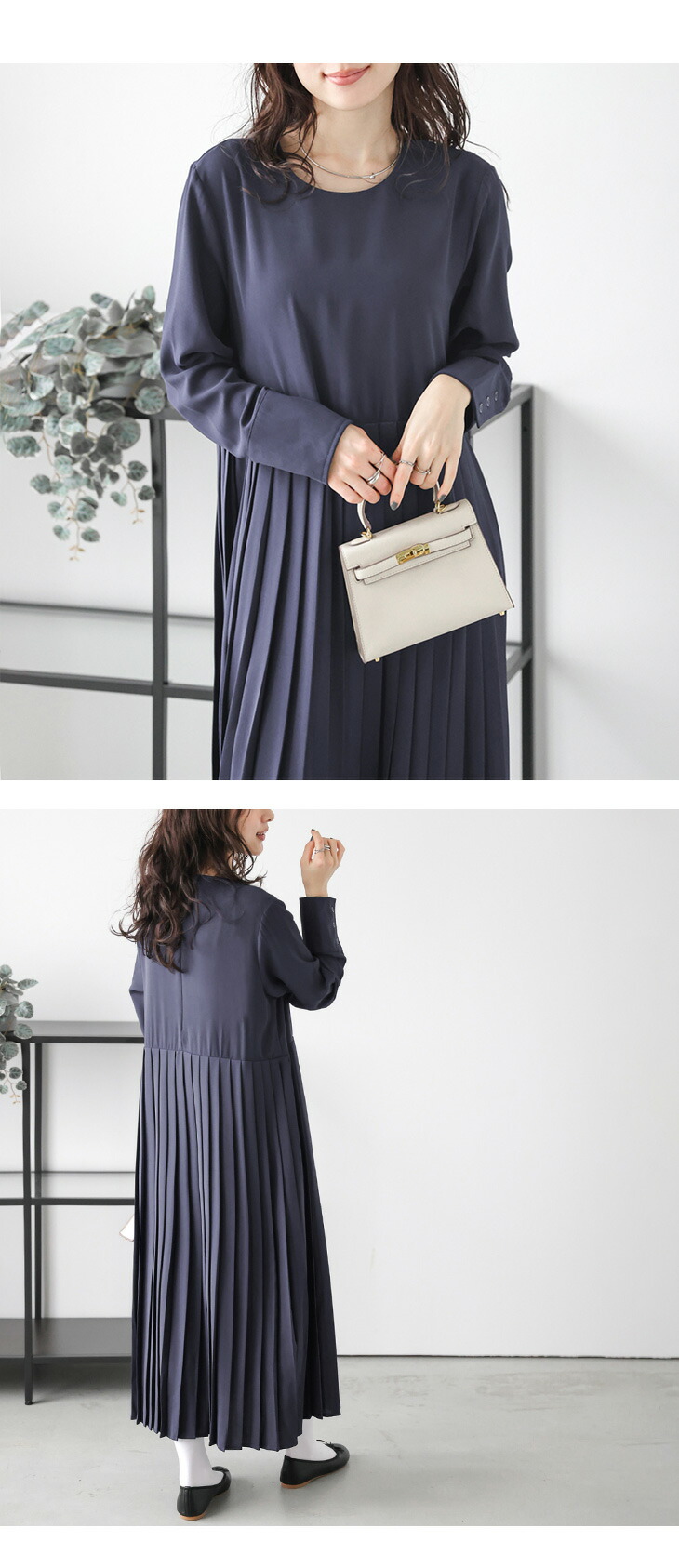 春夏半額SALE対象】 ［AMELY by La-gemme］ミディアム ワンピース