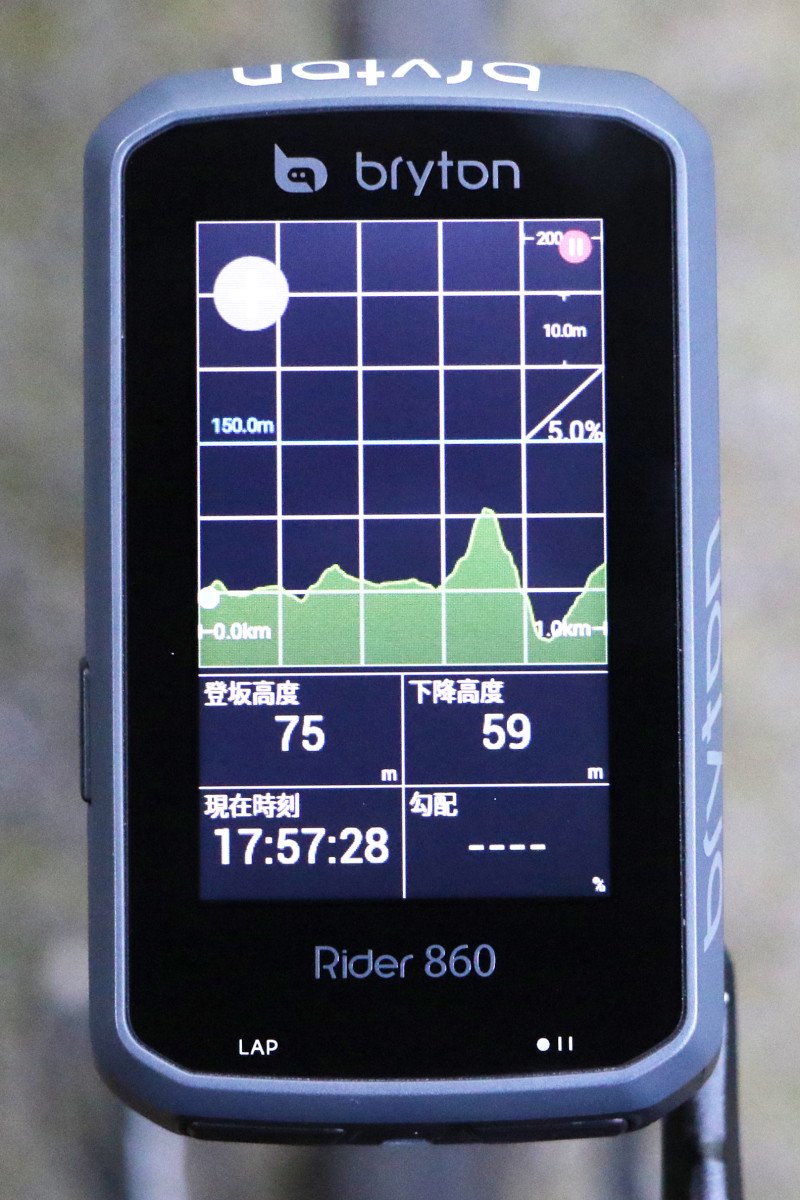 Bryton Rider 860 Brytonサイクルコンピューターのフラッグシップモデル