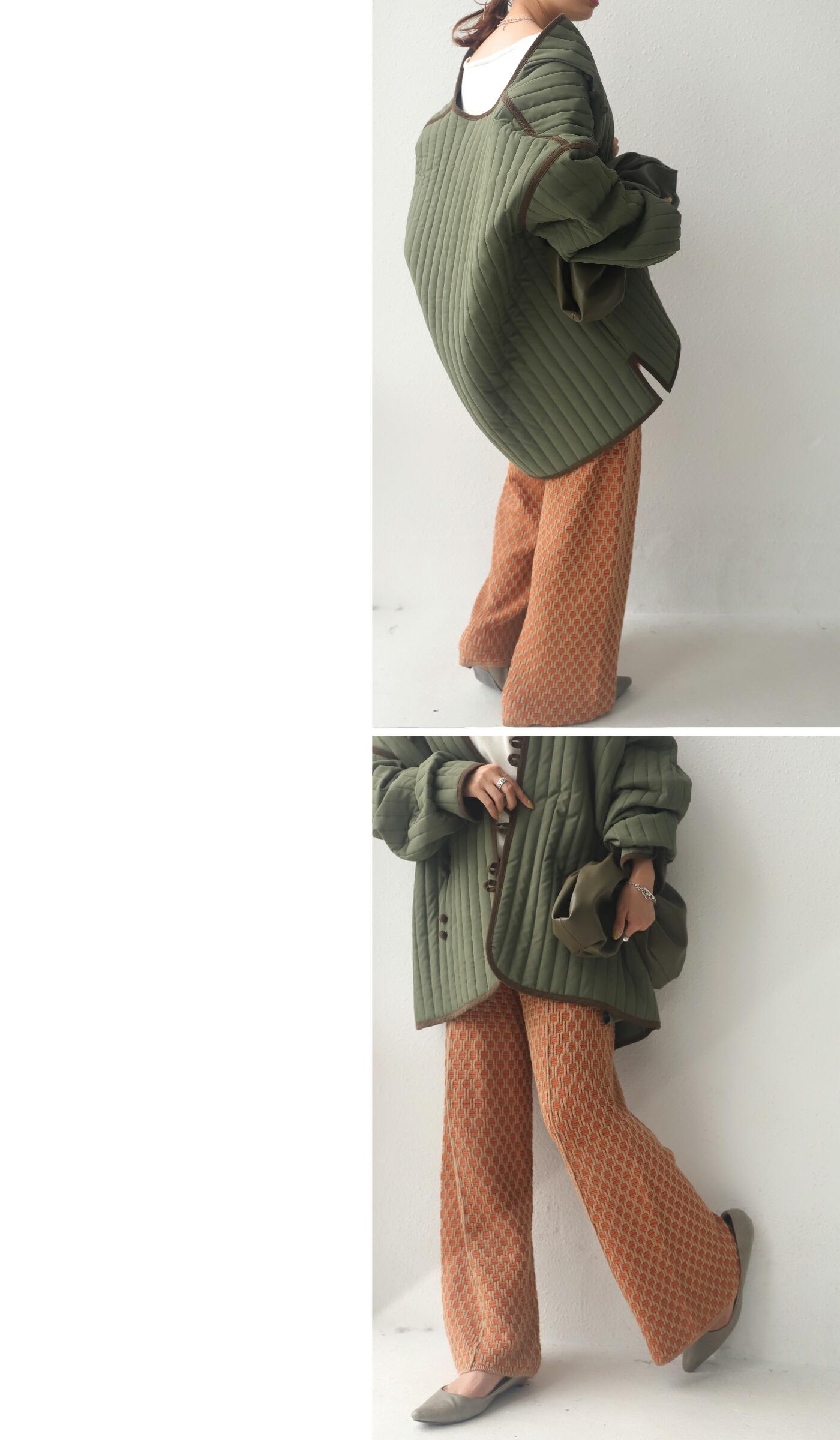 ジャガード織ニットパンツ ジャガード織 パンツ 柄 送料無料・再再販