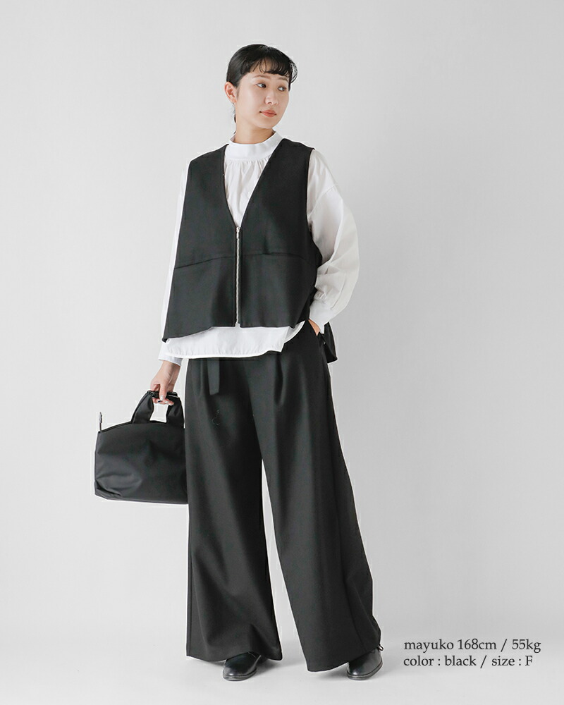 楽天市場】CYAN TOKYO シアントーキョー フラノ ZIP フレア ジレ