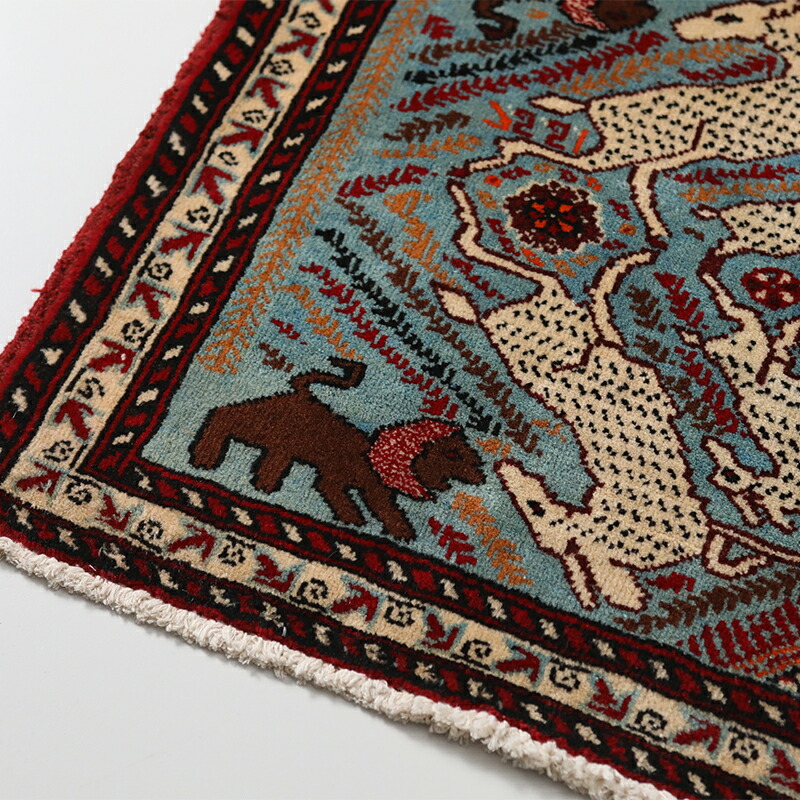 楽天市場】玄関マット オールド トライバルラグ バルーチ 55cm×88cm