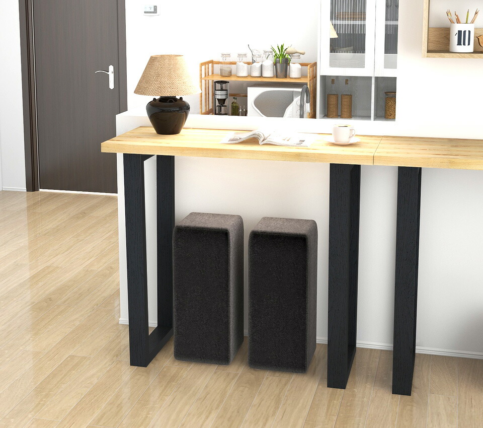 楽天市場】カウンターテーブル ハイテーブル おしゃれ 作業台 天然木