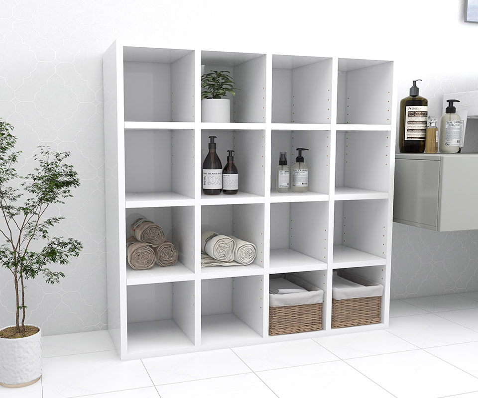 楽天市場】本棚 奥行30cm 組立不要 大容量 カラーボックス 完成品