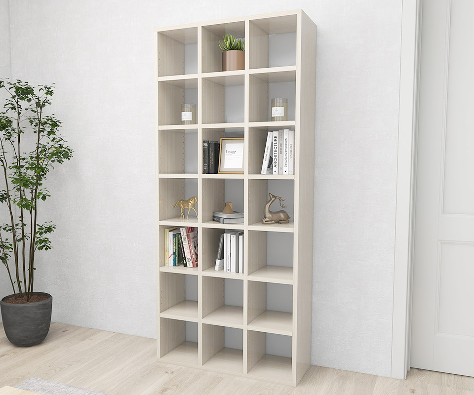 楽天市場】本棚 棚 大容量 ハイタイプ 省スペース ディスプレイラック