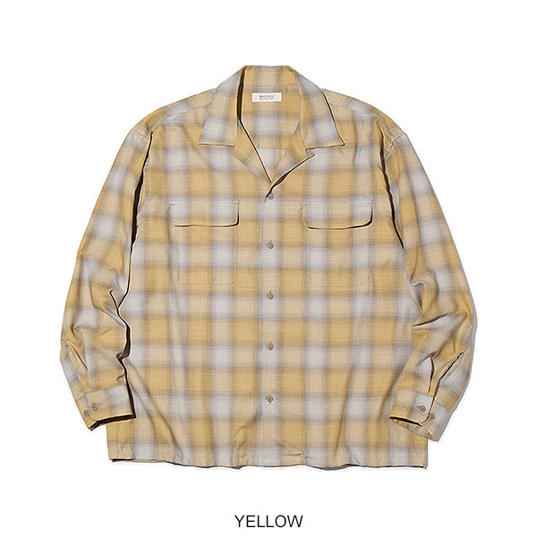 RADIALL ラディアル BELAIR - OPEN COLLARED SHIRT L/S