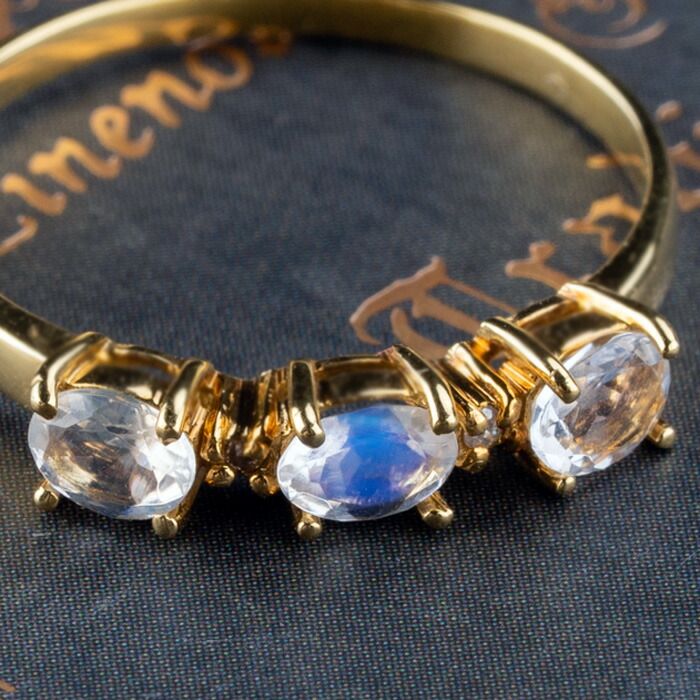 楽天市場】ムーンストーン ブルームーンストーン ダイヤモンド 指輪