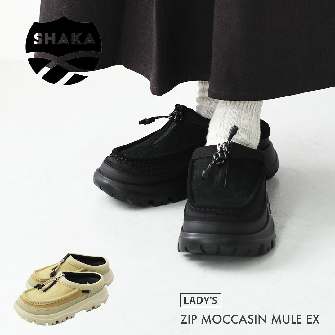 楽天市場】【SALE 30%OFF】SHAKA [シャカ] ZIP MOCCASIN MULE EX [SK