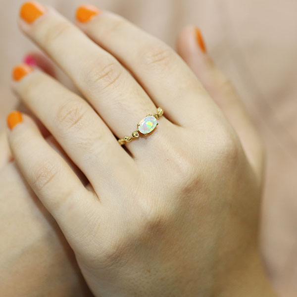 K*ロ様 ベーネベーネ K18オパールリング 14.5号 K*ロ様 ベーネベーネ