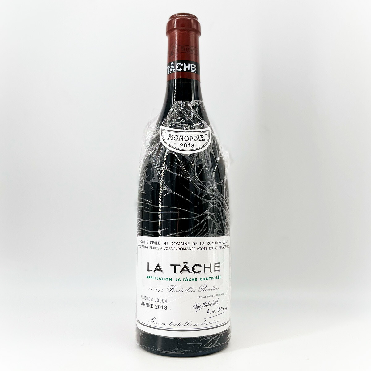 DRC ドメーヌ ド ラ ロマネ コンティ ラ ターシュ 2018 DRCモノポール