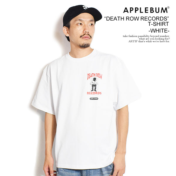 APPLEBUM アップルバム “DEATH ROW RECORDS” T-shirt 12oz -WHITE-