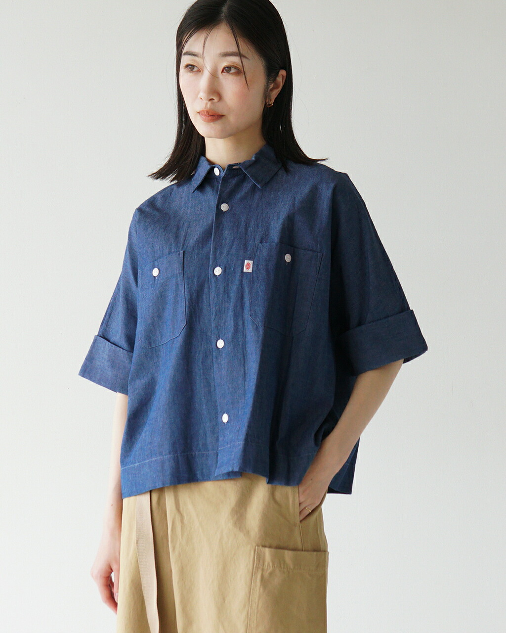 楽天市場】ダントン DANTON ワークシャツ レディース WORK SHIRT 半袖