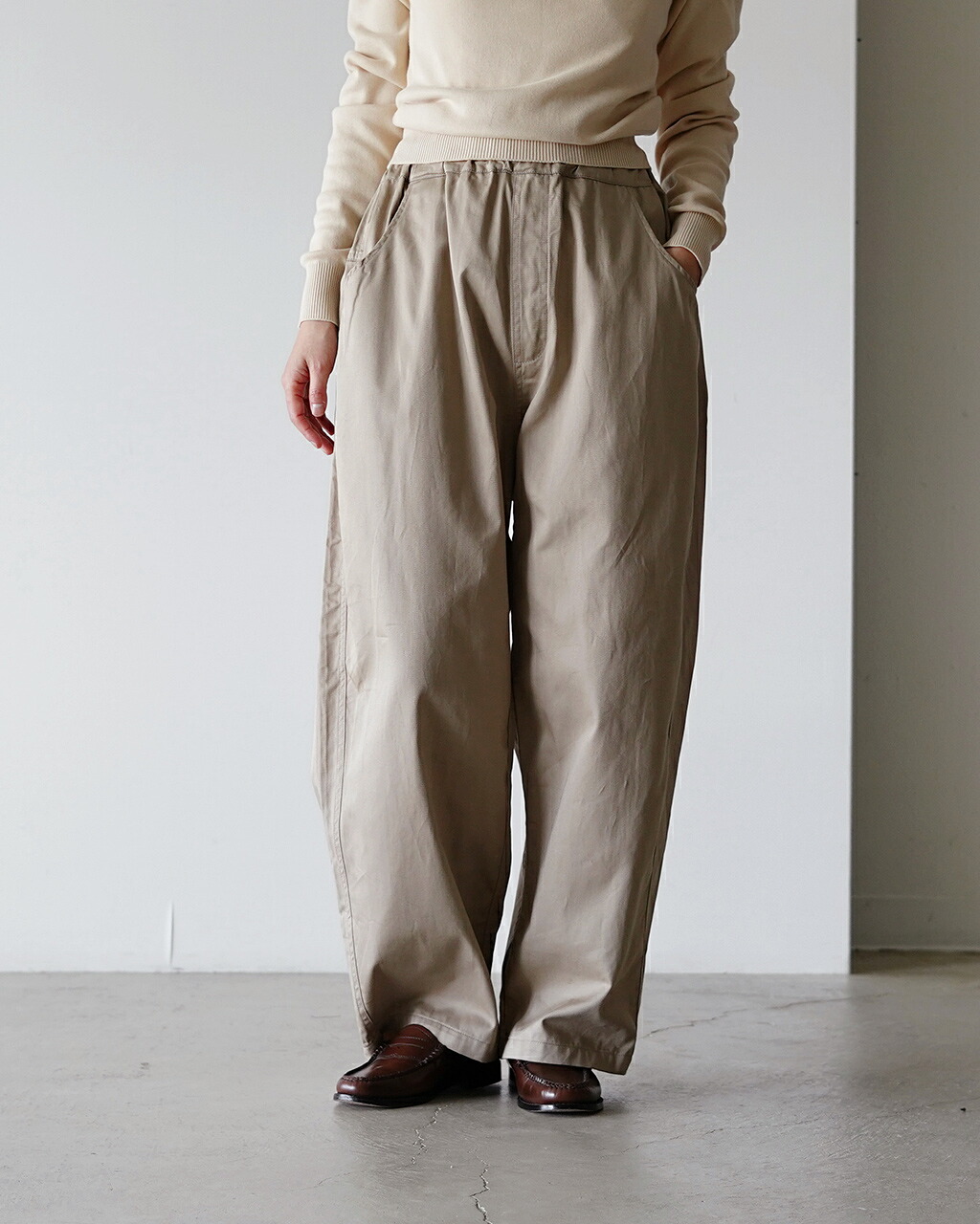 楽天市場】ナル NARU ツイル ノッポパンツ レディース イージーパンツ