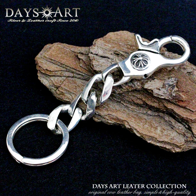 楽天市場】シルバー925 シルバーキーチェーン アイアンクロスクロス