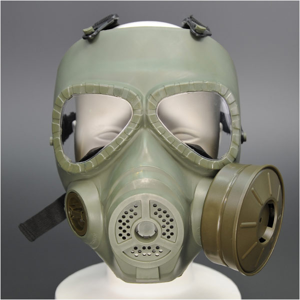 楽天市場】フルフェイスガード 送風ファン付 ガスマスク風 [ オリーブ