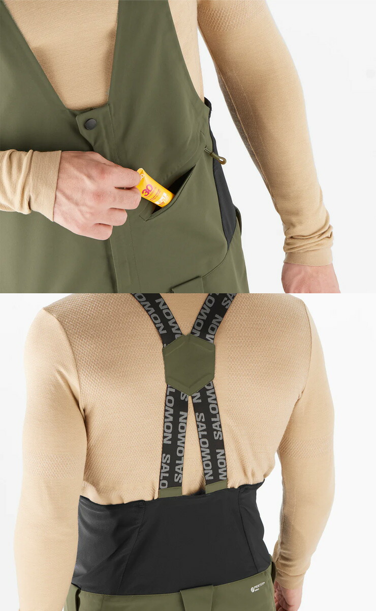 23-24 SALOMON サロモン STANCE 3L BIB PANT M スタンス ビブパンツ