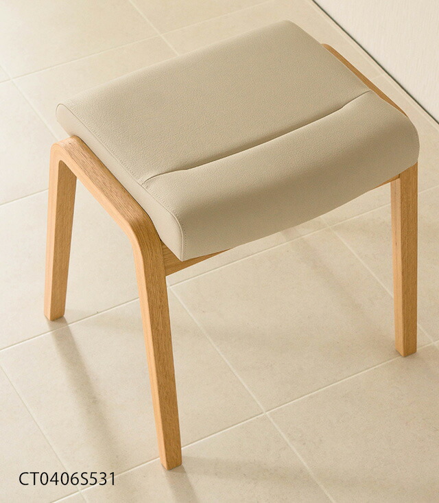 楽天市場】カリモク ダイニングチェア 合成皮革張 スツール 【CT0406HK