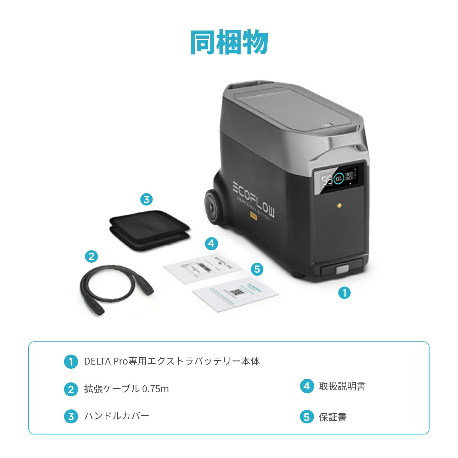 楽天市場】EcoFlow DELTA Pro 専用エクストラバッテリー 3600Wh 大容量