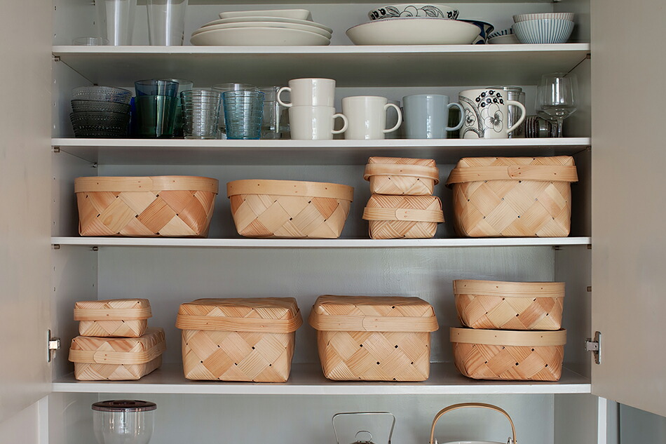 エストニアのパインバスケット フリーデザイン ｜ 北欧・ロングライフ