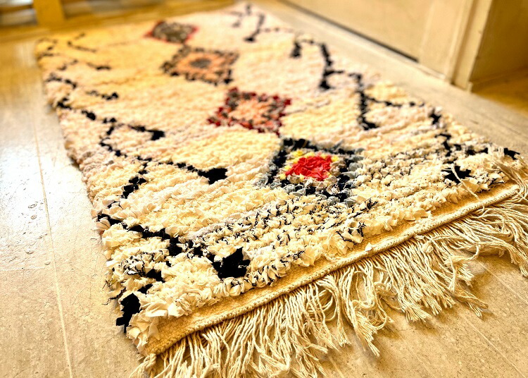 楽天市場】【S /100×60cm】モロッコ ラグ ｢ボシャルウィット015