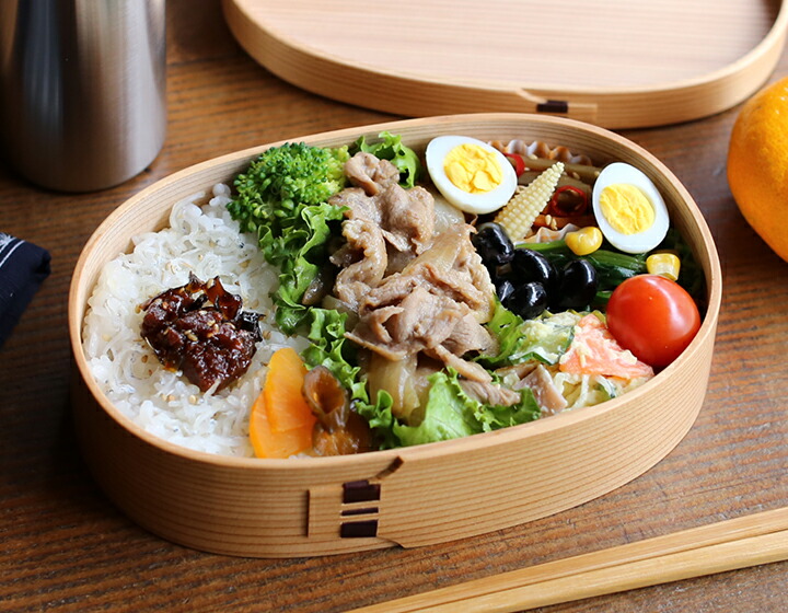 楽天市場】曲げわっぱ 弁当箱 小判型 大 栗久 わっぱ弁当 国産 日本製