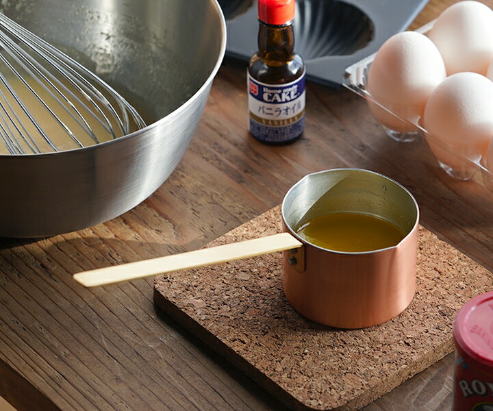 マトファー 銅製片手鍋 銅鍋 ソテーパン 直径約22cm 板厚3mm