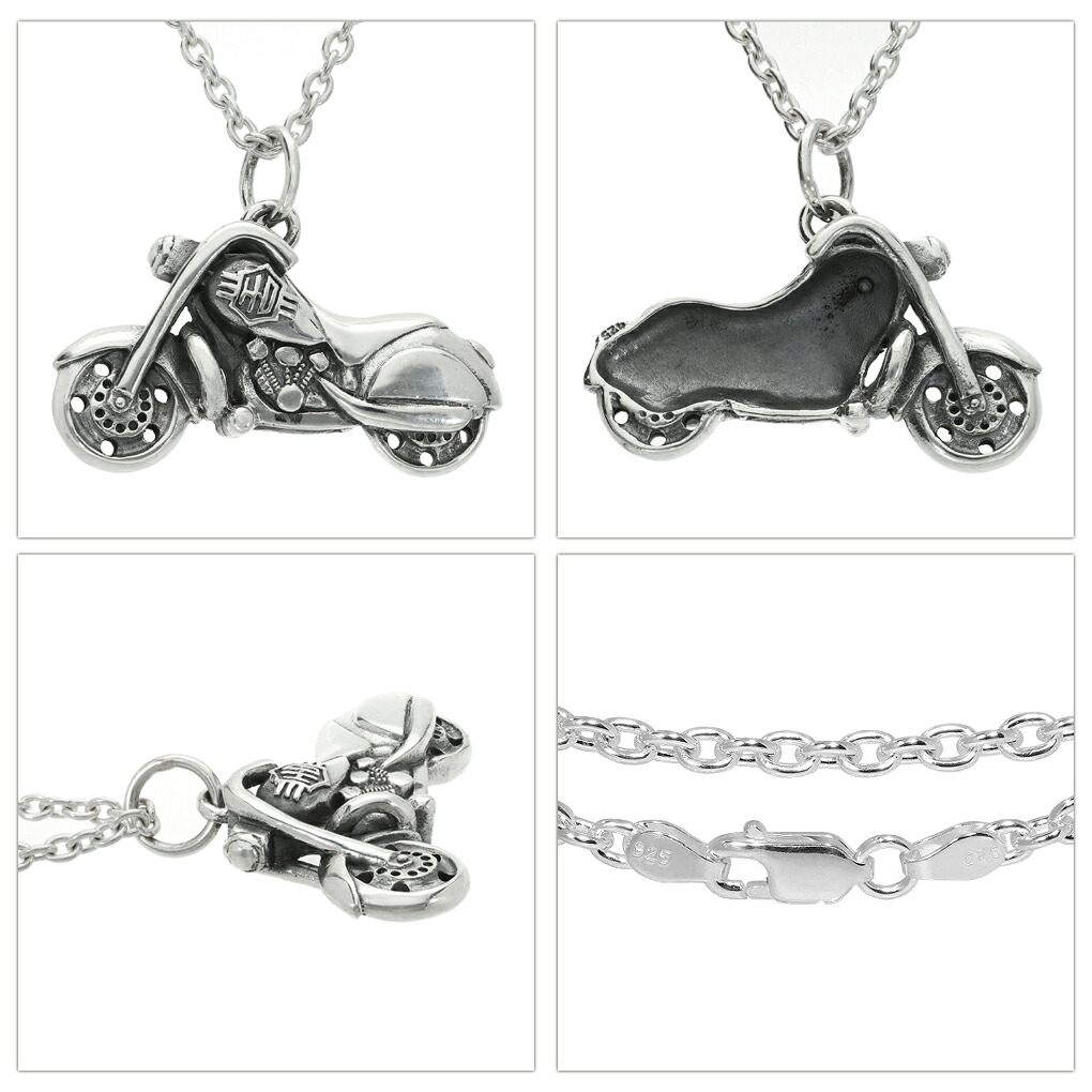 楽天市場】オートバイ シルバー ネックレス ペンダント ペンダント
