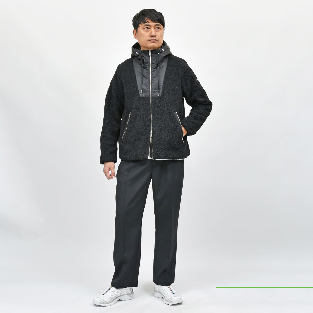 TATRAS（タトラス）LADISLAO ポリエステルボアフーデッドブルゾン