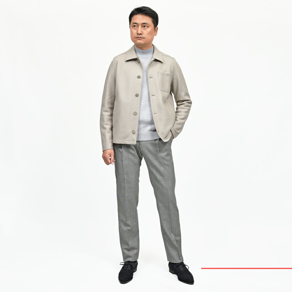 SALE】HERNO（ヘルノ）RESORTリゾート フェルテッドウールシャツ