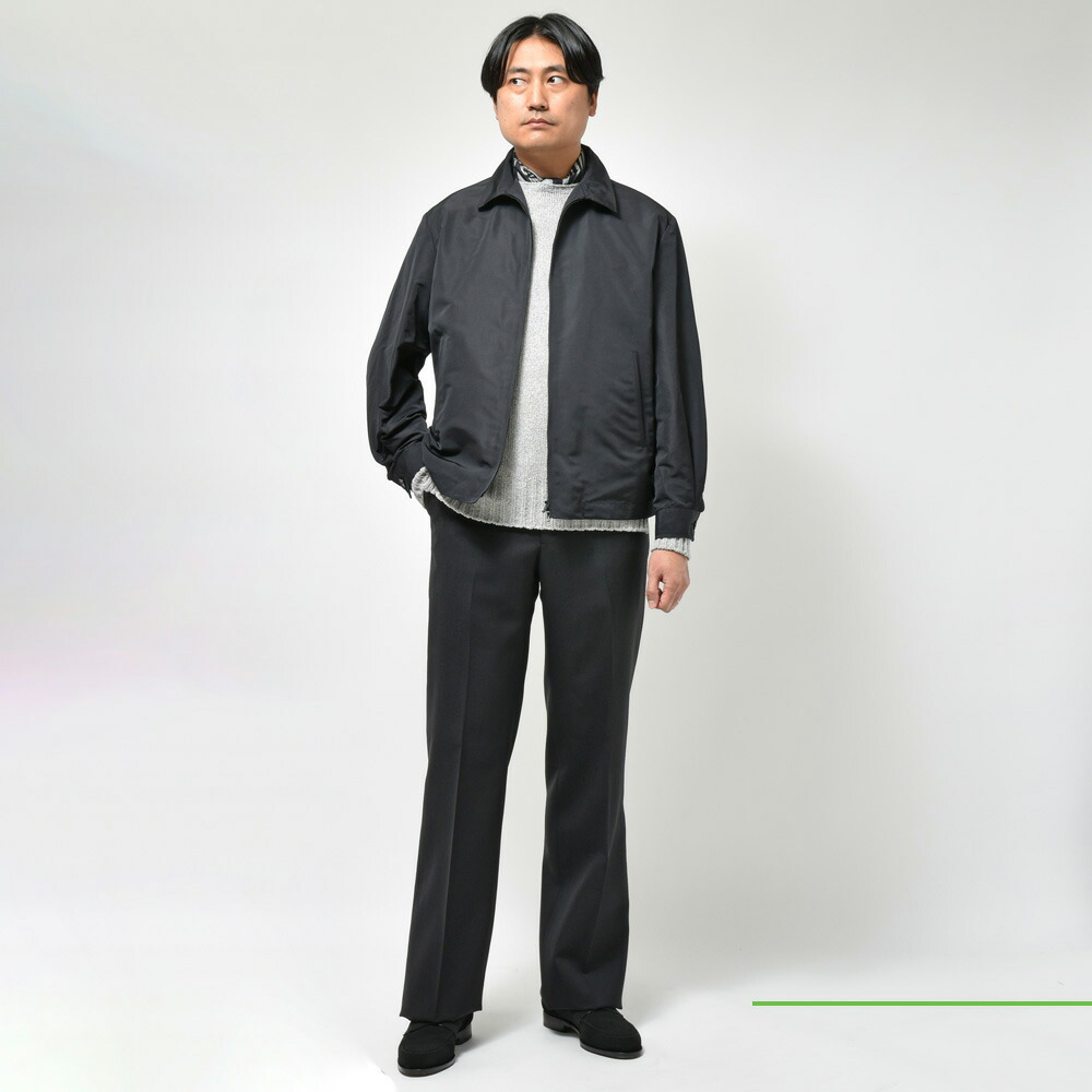 HEUGN（ユーゲン）Winston シルクポリエステルグログランブルゾン