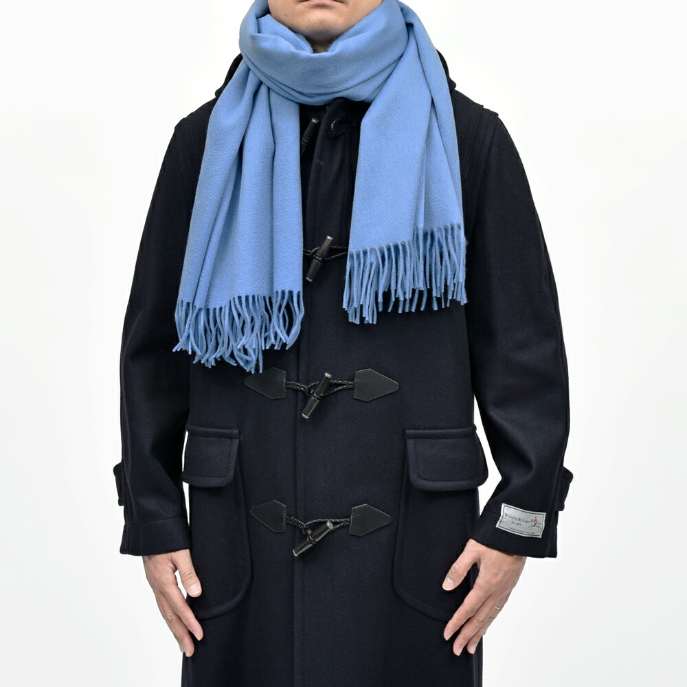 Joshua Ellis（ジョシュア エリス）カシミアソリッド大判ストール 70