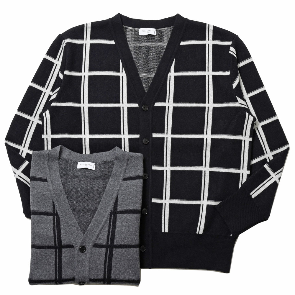 RENCONTRANT（レンコントラント）ハイゲージウールシルクオーバー