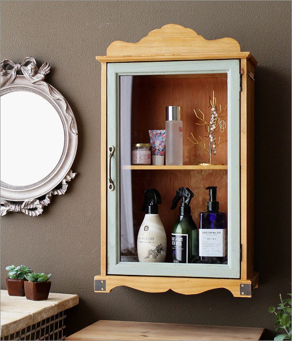 楽天市場】キャビネット 扉付き 木製 ガラス 収納棚 スリム 薄型