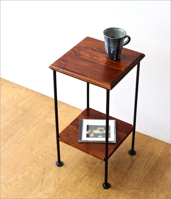 楽天市場】サイドテーブル 木製 アイアン おしゃれ ソファ ベッド