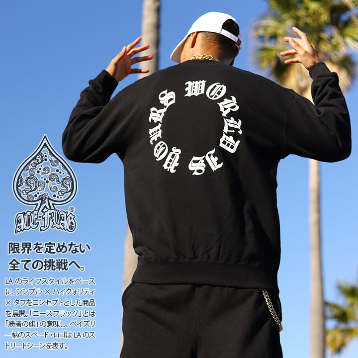 楽天市場】ACE FLAG トレーナー ブランド 長袖 スウェット メンズ 春
